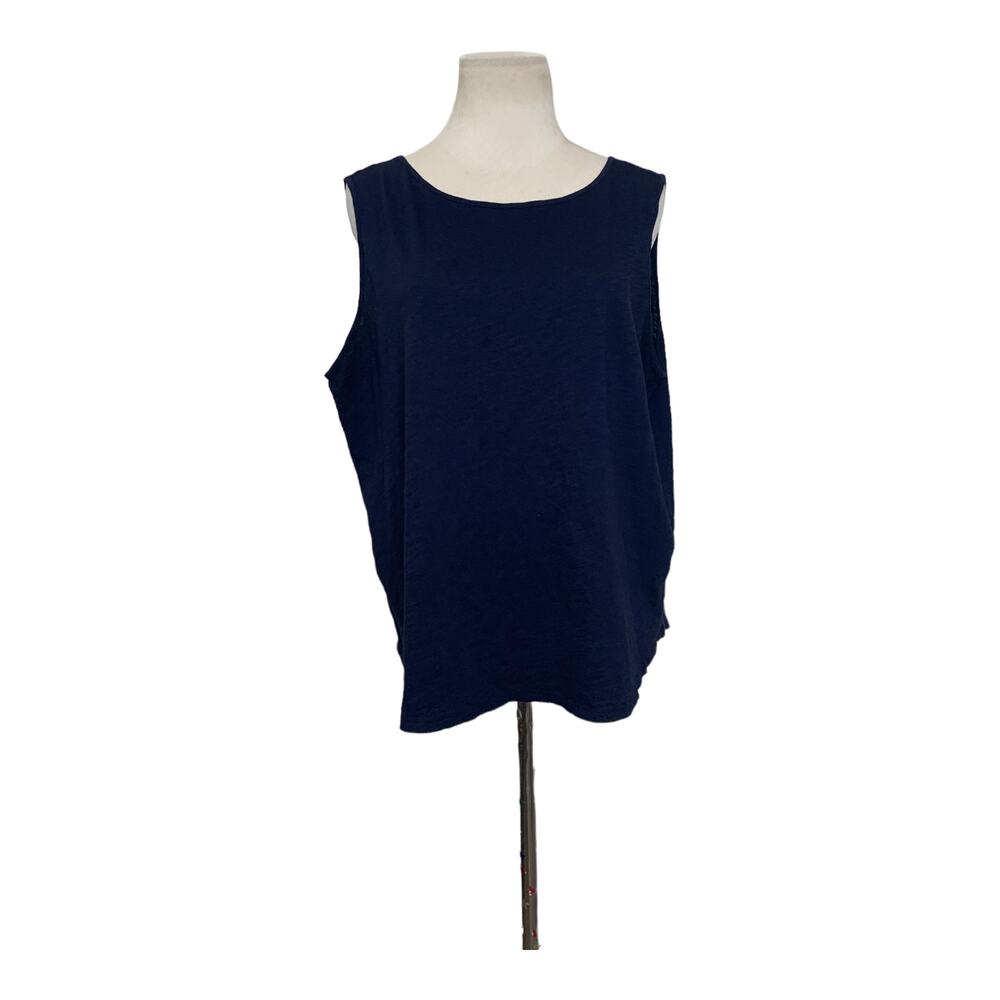 Loft vintage soft blue sleeveless back knot top size XL